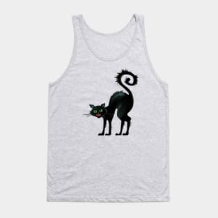 Angry Black Cat Tank Top